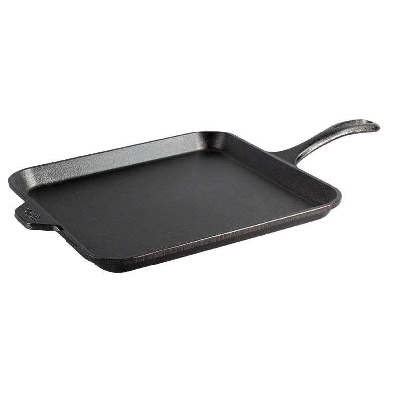 11 Inch Seasoned Cast Iron Square Griddle - Lodge