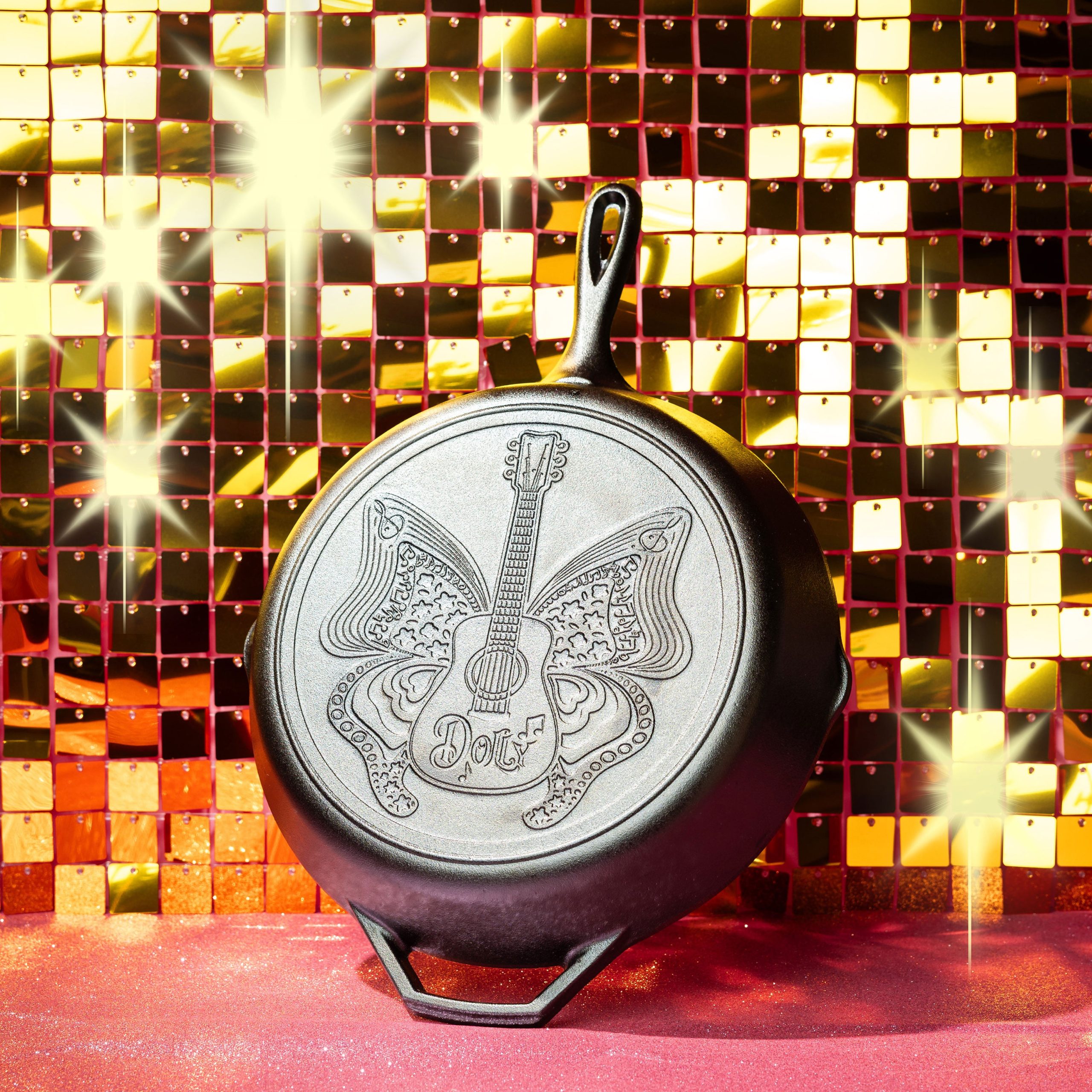 12 Inch Love is Like a Butterfly Dolly Parton Skillet - Lodge