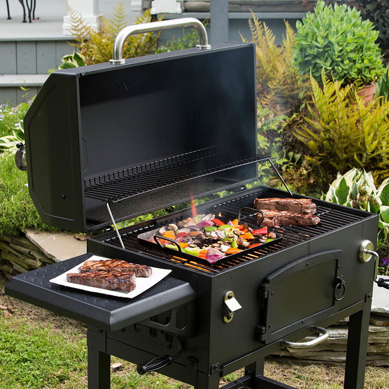 13 x 12 Inch Seasoned Carbon Steel Grilling Basket - Lodge