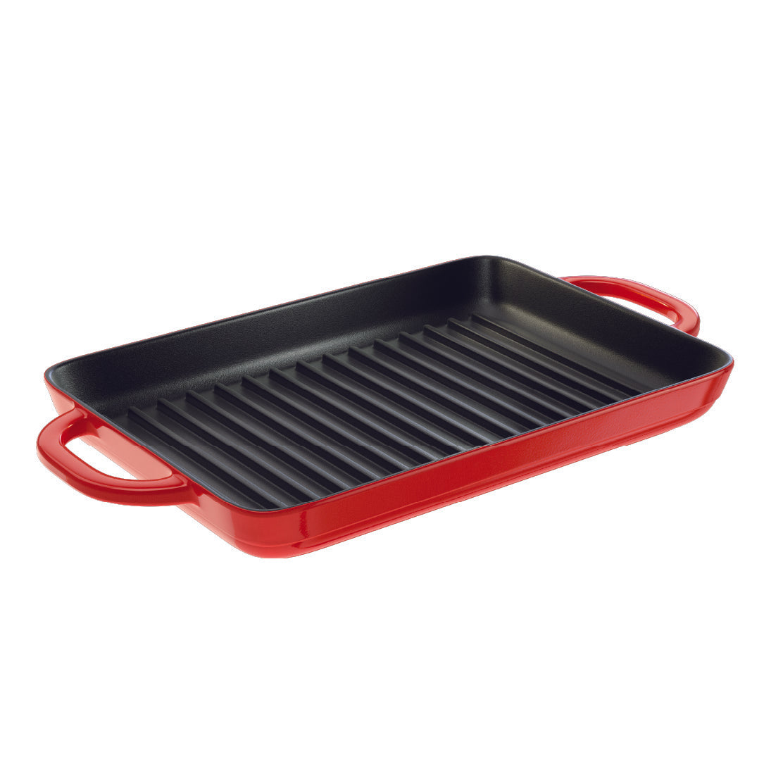 Enameled Cast Iron 12.5 x 8 Inch Grill Pan - Lodge