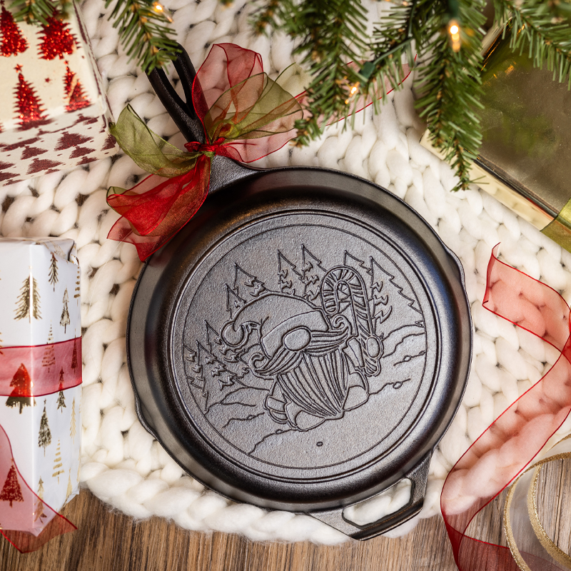 Lodge 10.25 Inch Seasoned Cast Iron Holiday Gnome Skillet? - Lodge