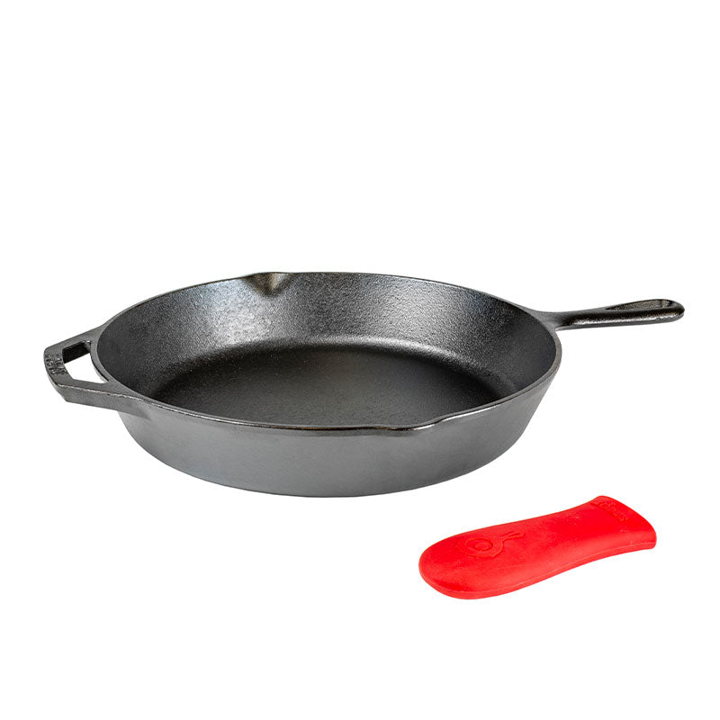 12 Inch Cast Iron Skillet with Handle Holder - Lodge