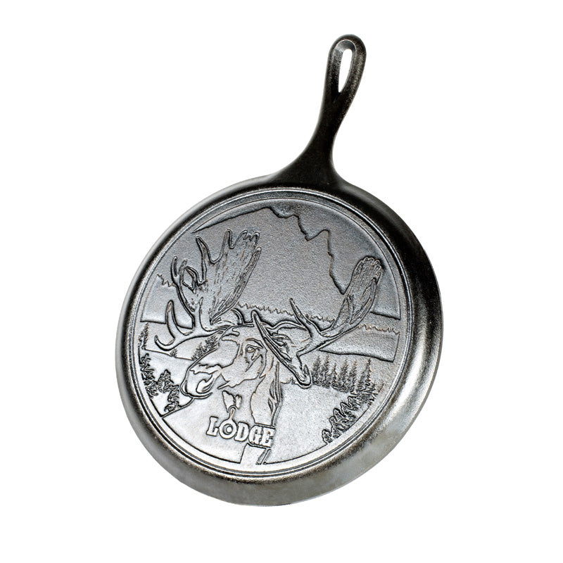 Wildlife Series? 10.5 Inch Cast Iron Moose Griddle? - Lodge