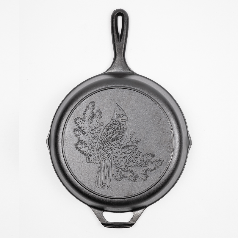 Lodge 10.25 Inch Seasoned Cast Iron Cardinal Skillet - Lodge