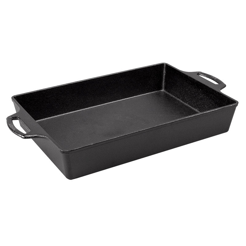 9 x 13 Inch Seasoned Cast Iron Casserole - Lodge