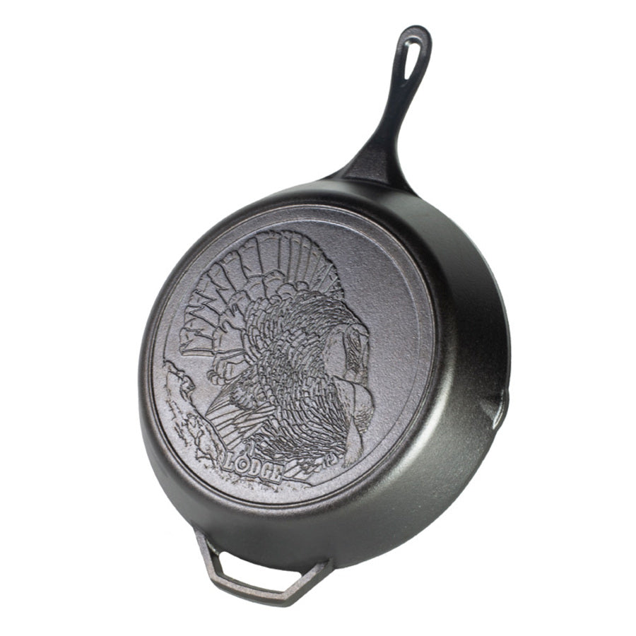 Wildlife Series? 13.25 Inch Cast Iron Turkey Skillet - Lodge